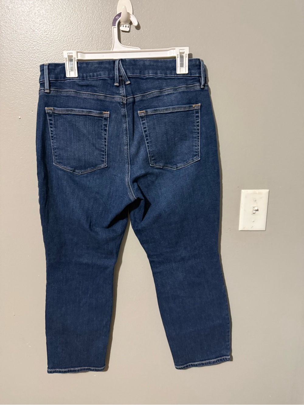 Good American Good Petite Straight Jeans Dark Wash Size 14/32 - Picture 6 of 6
